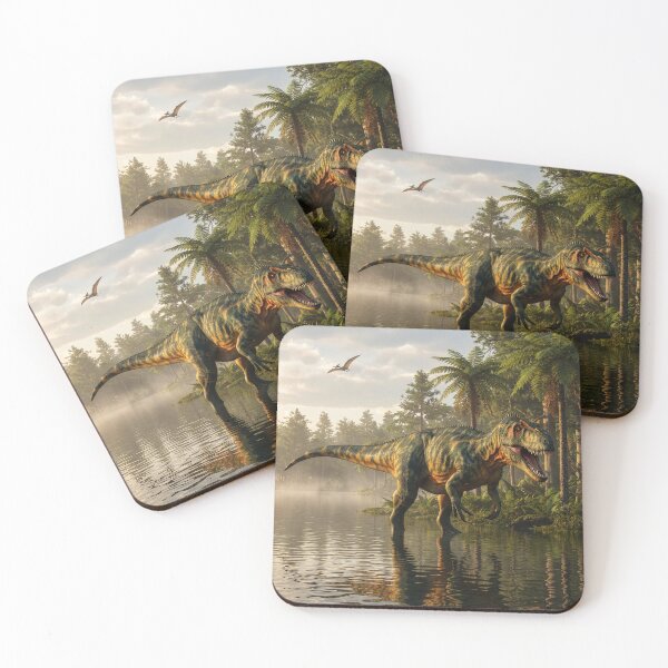 Item preview, Allosaurus Walks Across Primordial Lake designed and sold by Tridentulus.