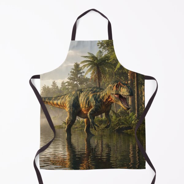 Item preview, Allosaurus Walks Across Primordial Lake designed and sold by Tridentulus.