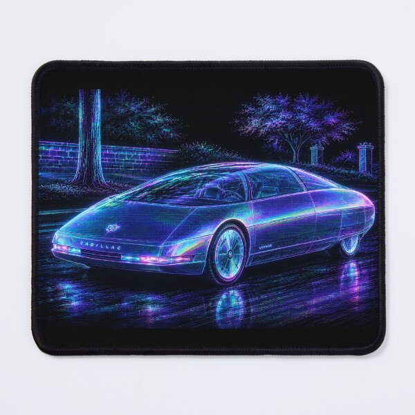 Item preview, 80s Retro Futuristic Concept Car Neon Synthwave Design designed and sold by TEEJAMBOREE.