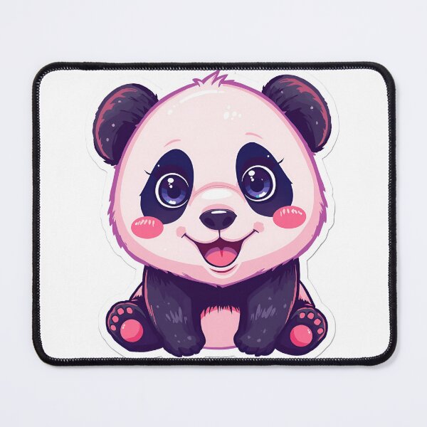 Item preview, Cute Baby Panda Sticker | Kawaii Panda With Big Eyes | Adorable Animal Art designed and sold by AhiraDesign.