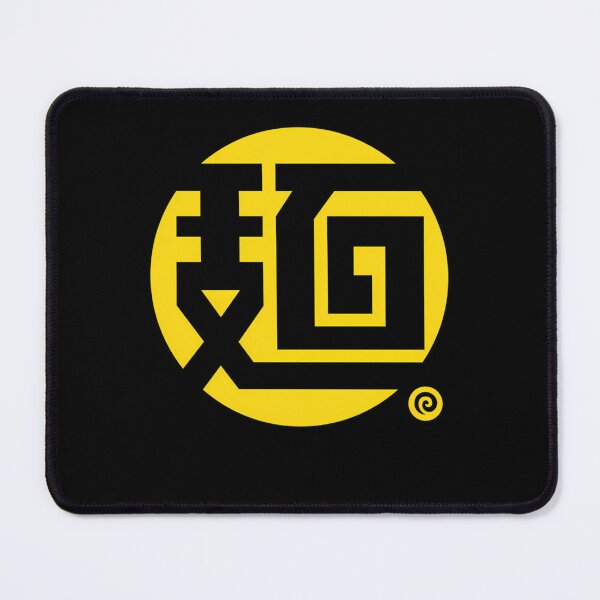 Item preview, Vibrant Yellow Circular Badge Featuring Heavy Black Dragon designed and sold by Awesomestuffs.