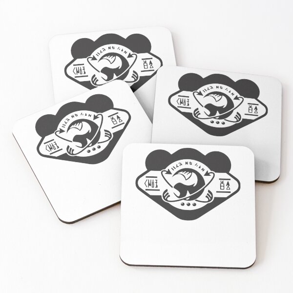 Item preview, Monochromatic Matte Black Co-Op Mode Bear and Salmon Insignia designed and sold by Awesomestuffs.
