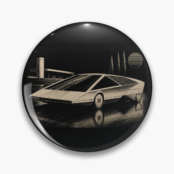 Item preview, 80s Retro Futuristic Concept Car Neon Synthwave Design designed and sold by TEEJAMBOREE.