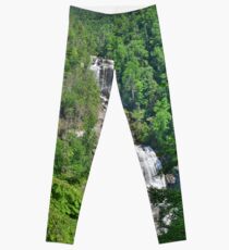 Upper Whitewater Falls North Carolina Summertime Leggings