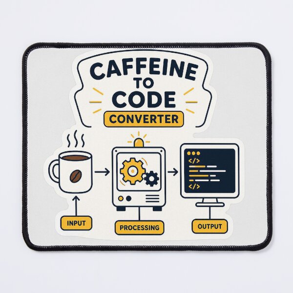 Item preview, Caffeine to Code Converter - Funny Coffee Programmer Diagram Shirt designed and sold by Geek Tracy Shop.