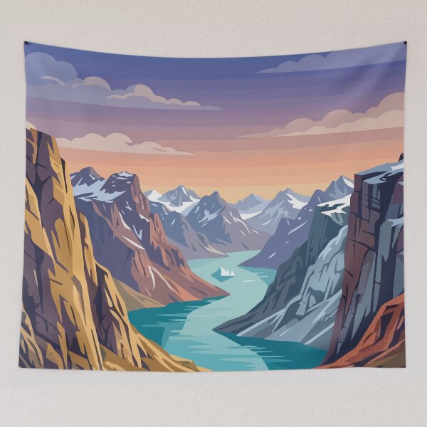 Item preview, Torngat Mountains National Park Canada Travel Vintage designed and sold by RareDeerArt.