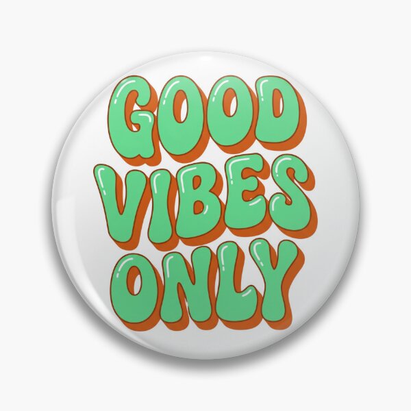 Item preview, Good Vibes Only Retro 70s Bubble Font Drop Shadow Typography designed and sold by Ortsas.