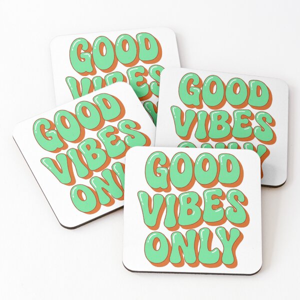 Item preview, Good Vibes Only Retro 70s Bubble Font Drop Shadow Typography designed and sold by Ortsas.