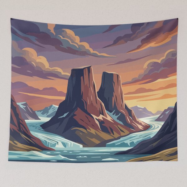 Item preview, Auyuittuq National Park Canada Travel Vintage designed and sold by RareDeerArt.