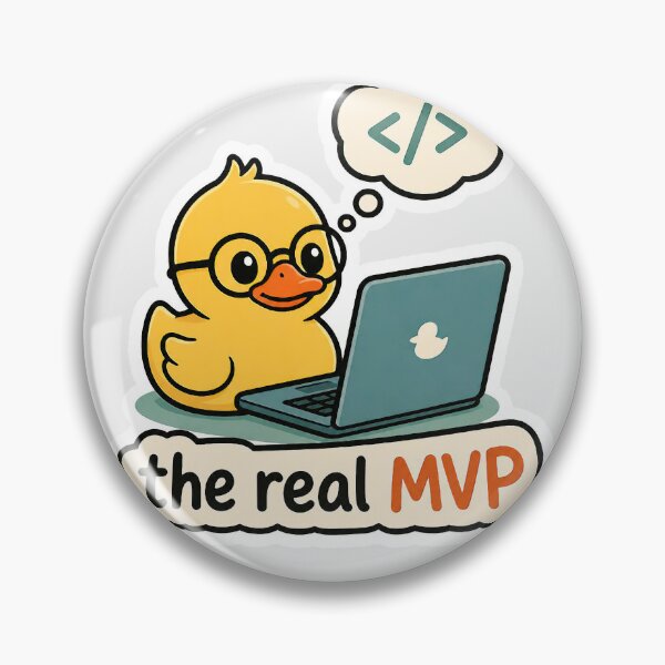Item preview, The Real MVP - Funny Rubber Duck Debugging Programmer Shirt designed and sold by Geek Tracy Shop.