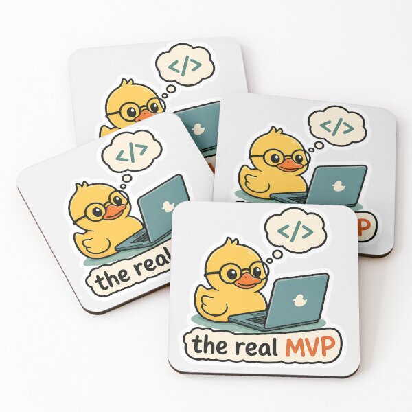 Item preview, The Real MVP - Funny Rubber Duck Debugging Programmer Shirt designed and sold by Geek Tracy Shop.