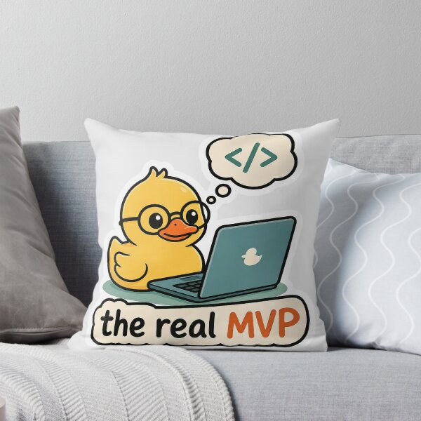 Item preview, The Real MVP - Funny Rubber Duck Debugging Programmer Shirt designed and sold by Geek Tracy Shop.
