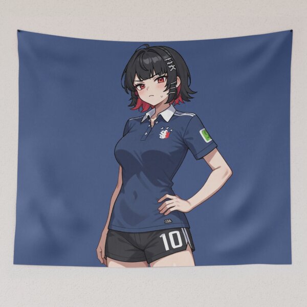 Item preview, Anime Soccer Girl France Jersey Number 10 Art designed and sold by Jimakmo.