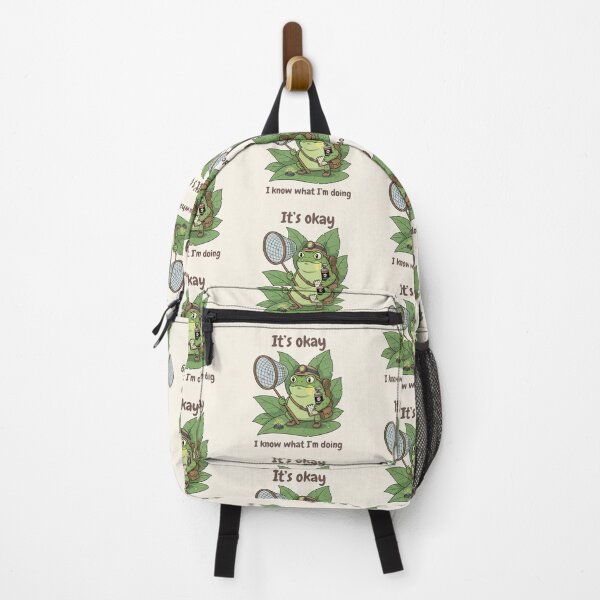 Item preview, It’s Okay I Know What I’m Doing Frog designed and sold by HumTumMe.