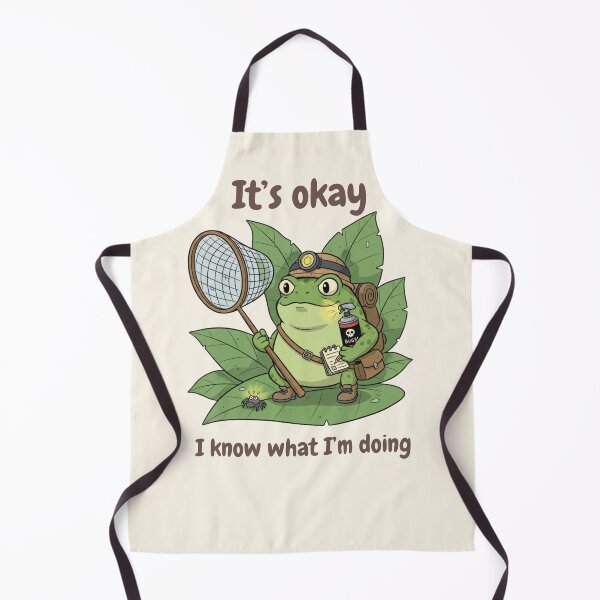Item preview, It’s Okay I Know What I’m Doing Frog designed and sold by HumTumMe.
