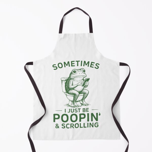 Item preview, Sometimes I Just Be Poopin' Funny Frog Meme designed and sold by suhairee-studio.