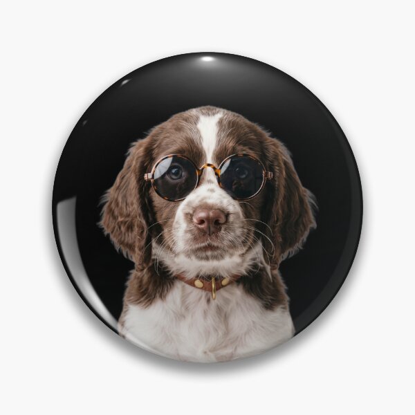 Item preview, Cute Baby English Springer Spaniel dog Wearing Sunglasses Funny designed and sold by RareLavender.