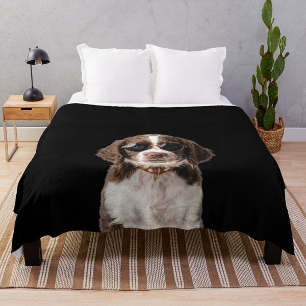 Item preview, Cute Baby English Springer Spaniel dog Wearing Sunglasses Funny designed and sold by RareLavender.