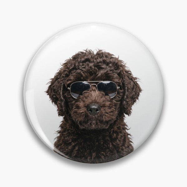 Item preview, Cute Baby Spanish Water Dog Wearing Sunglasses Funny designed and sold by RareLavender.