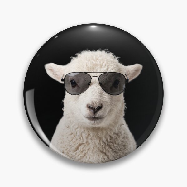 Item preview, Cute Baby Sheep Wearing Sunglasses Funny designed and sold by RareLavender.