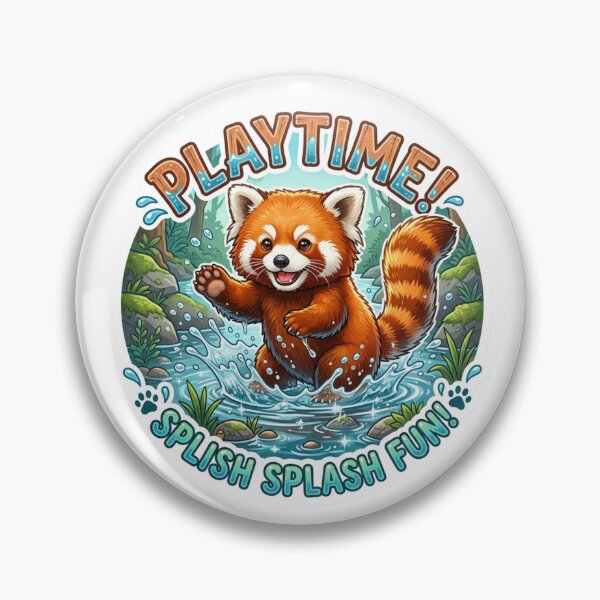 Item preview, Red Panda Play Water  designed and sold by MR4me.