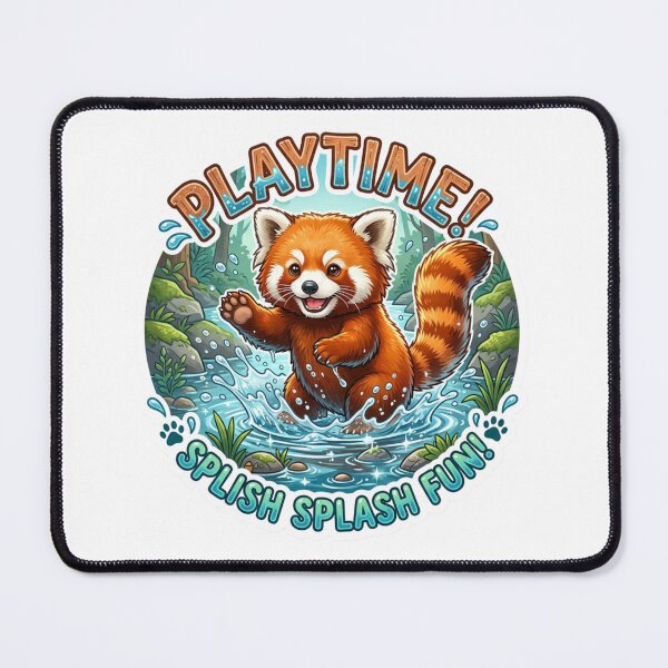 Item preview, Red Panda Play Water designed and sold by MR4me.