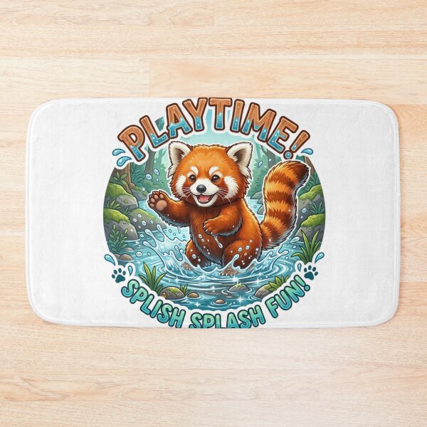 Item preview, Red Panda Play Water  designed and sold by MR4me.