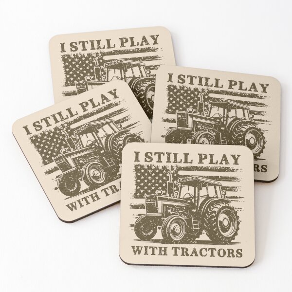 Item preview, I Still Play With Tractors Patriotic Vintage Distressed American Flag designed and sold by Dmetalx Art Apparel.