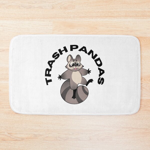 Item preview, Trash Pandas Cute Raccoon Retro Circle Typography Design designed and sold by Vettinn.