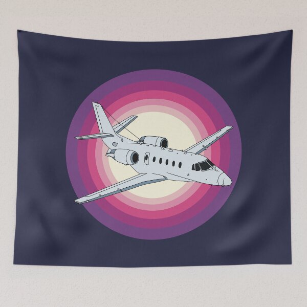 Item preview, Cessna Citation Jet Flying at Sunset Aviation Design designed and sold by skye-studio.