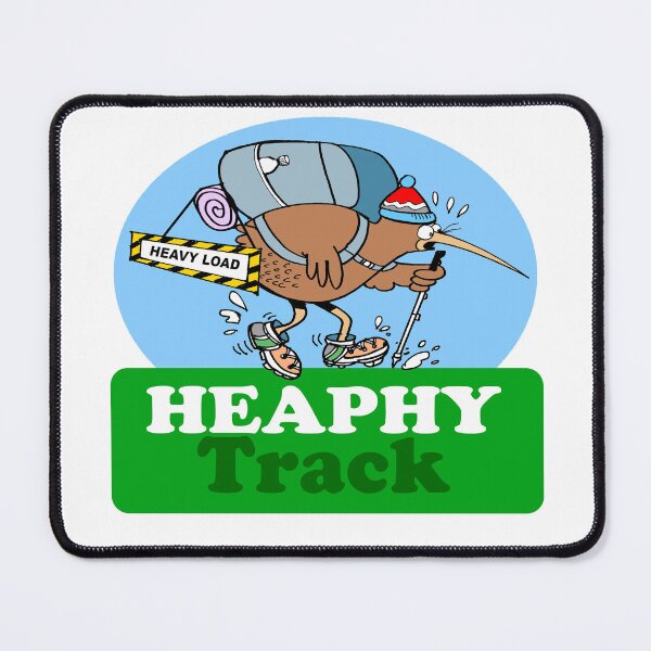 Item preview, Funny kiwi cartoon Heaphy Track sticker designed and sold by Al Benge.