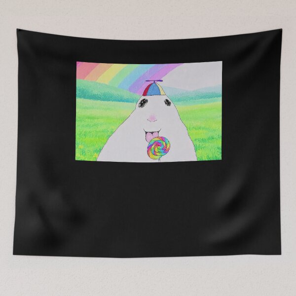 Item preview, Happy Hamster Meme designed and sold by suhairee-studio.