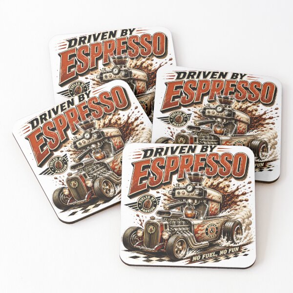 Item preview, Driven By Espresso Funny Coffee Lover designed and sold by pradeepvisuals.