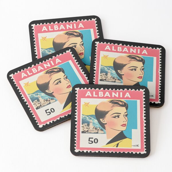 Item preview, Sello postal antiguo de Albania - Retrato albanés designed and sold by tiigerdad.