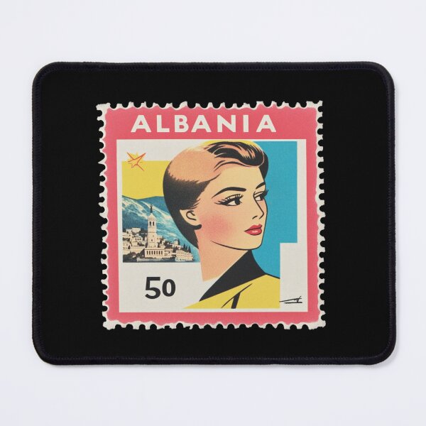 Item preview, Albania Vintage Postage Stamp - Albanian Portrait designed and sold by tiigerdad.