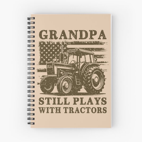 Item preview, Grandpa Still Plays With Tractors Patriotic Vintage Distressed American Flag designed and sold by Dmetalx Art Apparel.
