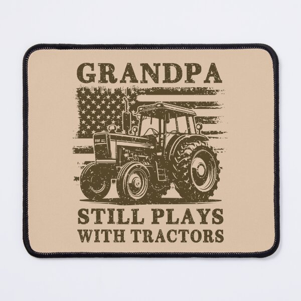 Item preview, Grandpa Still Plays With Tractors Patriotic Vintage Distressed American Flag designed and sold by Dmetalx Art Apparel.