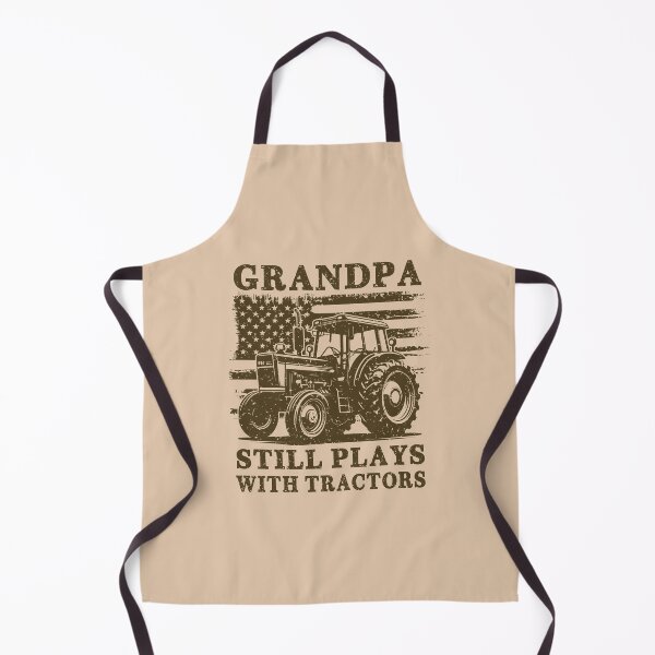 Item preview, Grandpa Still Plays With Tractors Patriotic Vintage Distressed American Flag designed and sold by Dmetalx Art Apparel.
