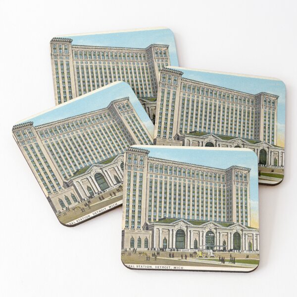 Item preview, Detroit Michigan Central Station Vintage designed and sold by Dimensionality.