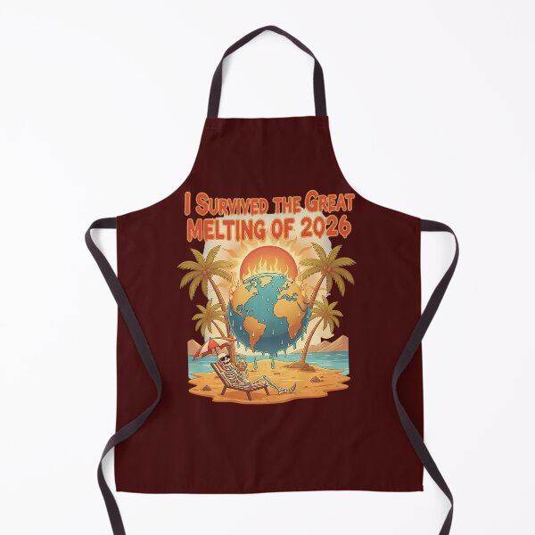 Item preview, I Survived The Great Melting Of 2026 Melting Globe Beach designed and sold by Exquisite Design Studio „Paculówka”.