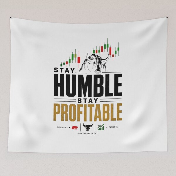 Item preview, Stay Humble Stay Profitable Trading Motivation designed and sold by PipForgeStudio .