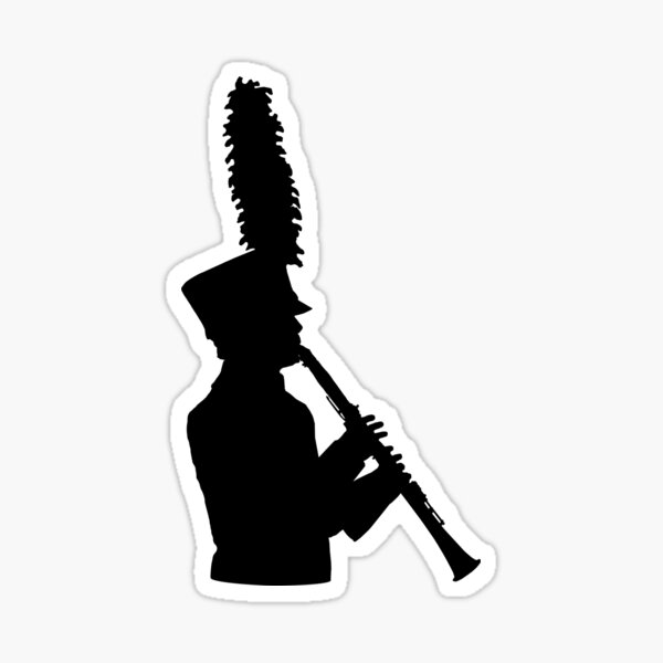 Marching Band Clarinet Sticker