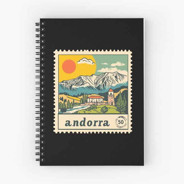 Item preview, Andorra Vintage Postage Stamp - Pyrenees Peaks designed and sold by tiigerdad.
