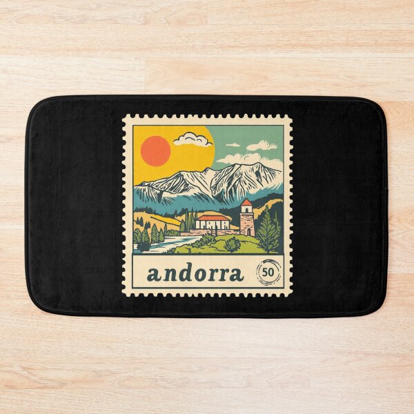 Item preview, Andorra Vintage Postage Stamp - Pyrenees Peaks designed and sold by tiigerdad.