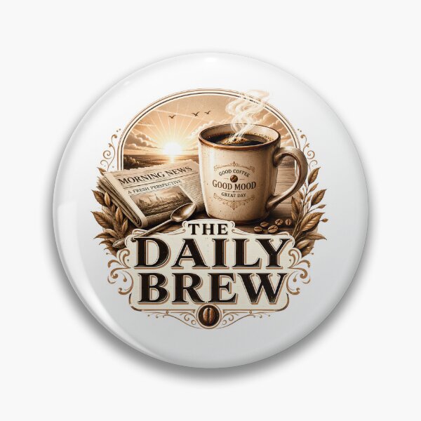 Item preview, The Daily Brew Vintage Coffee Design designed and sold by pradeepvisuals.