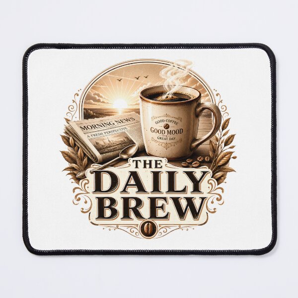 Item preview, The Daily Brew Vintage Coffee Design designed and sold by pradeepvisuals.