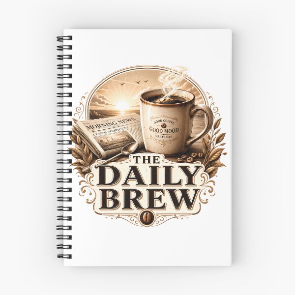 Item preview, The Daily Brew Vintage Coffee Design designed and sold by pradeepvisuals.