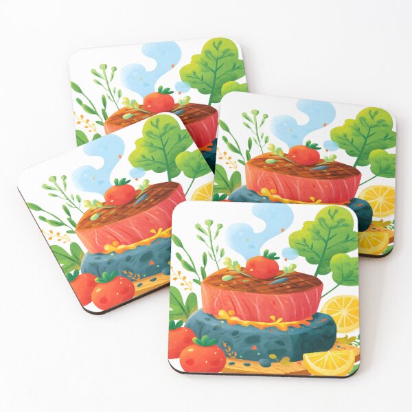 Item preview, Beef Steak on Hot Stone Sticker designed and sold by AMIDATORA.