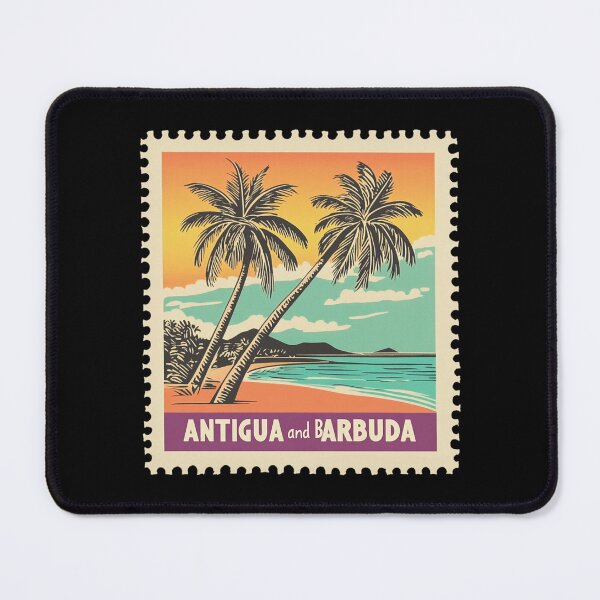 Item preview, Antigua and Barbuda Vintage Stamp - Twin Palms designed and sold by tiigerdad.