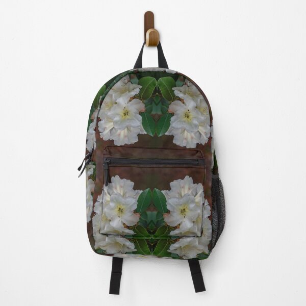 Item preview, White Rhododendron Kaleidoscope — Elegant Symmetrical Floral Pattern designed and sold by Andrey Yurkevich Art.